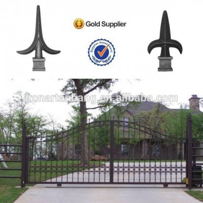 made in china wrought iron door/fence/bed/railing spearhead-4200